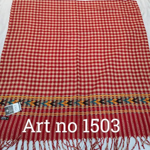 Ladies Baby Check Woolen Shawl